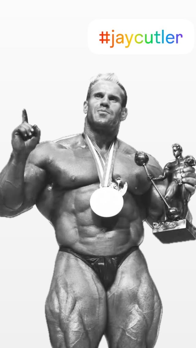 Instagram post by @an_incomparable_beast for FLEX Magazine. Caption reads: PAID COLLABORATION ONLY IN 500 ₹ Jay Cutler is one....