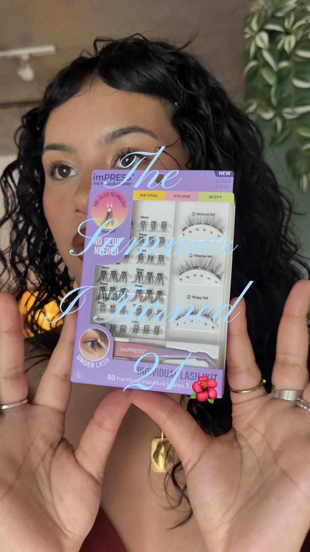 TikTok post by @roxyyanaya for imPRESS Beauty. Caption reads: @Impress Lashes are an essential for these....