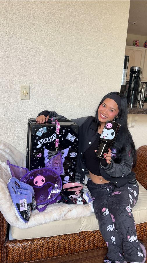 Instagram post by @eatwithsie for Sanrio. Caption reads: [...] Like your post
2️⃣ Follow @bioworld &....