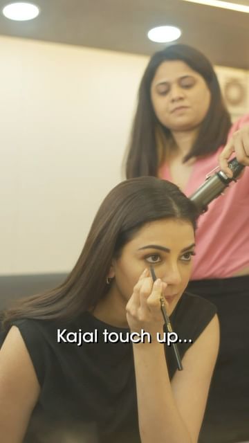 Instagram post by @kajalaggarwalofficial for The Ayurveda Co.. Caption reads: Now you know why I love @theayurvedaco Kajal by....