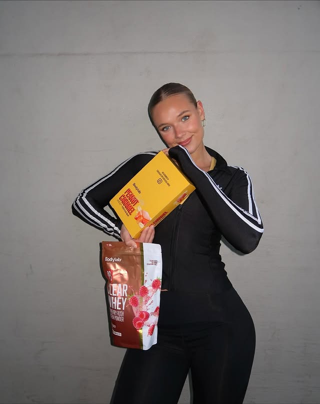 Instagram post by @klaraloessl for Bodylab. Caption reads: Ad • Hiiii to my new sponsor !!! @bodylab 💛💛....