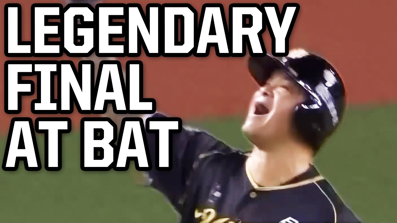 YouTube post by @JomboyMedia for DraftKings. Caption reads: 43 year old hits a home run in his final at bat |....