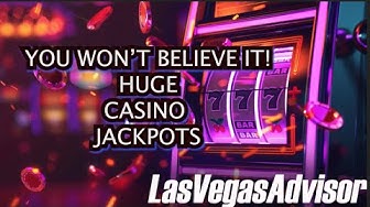 YouTube post by @LasVegasAdvisorShow for Yelp. Caption reads: UNBELIEVABLE CASINO JACKPOT WINS AND STORIES -....