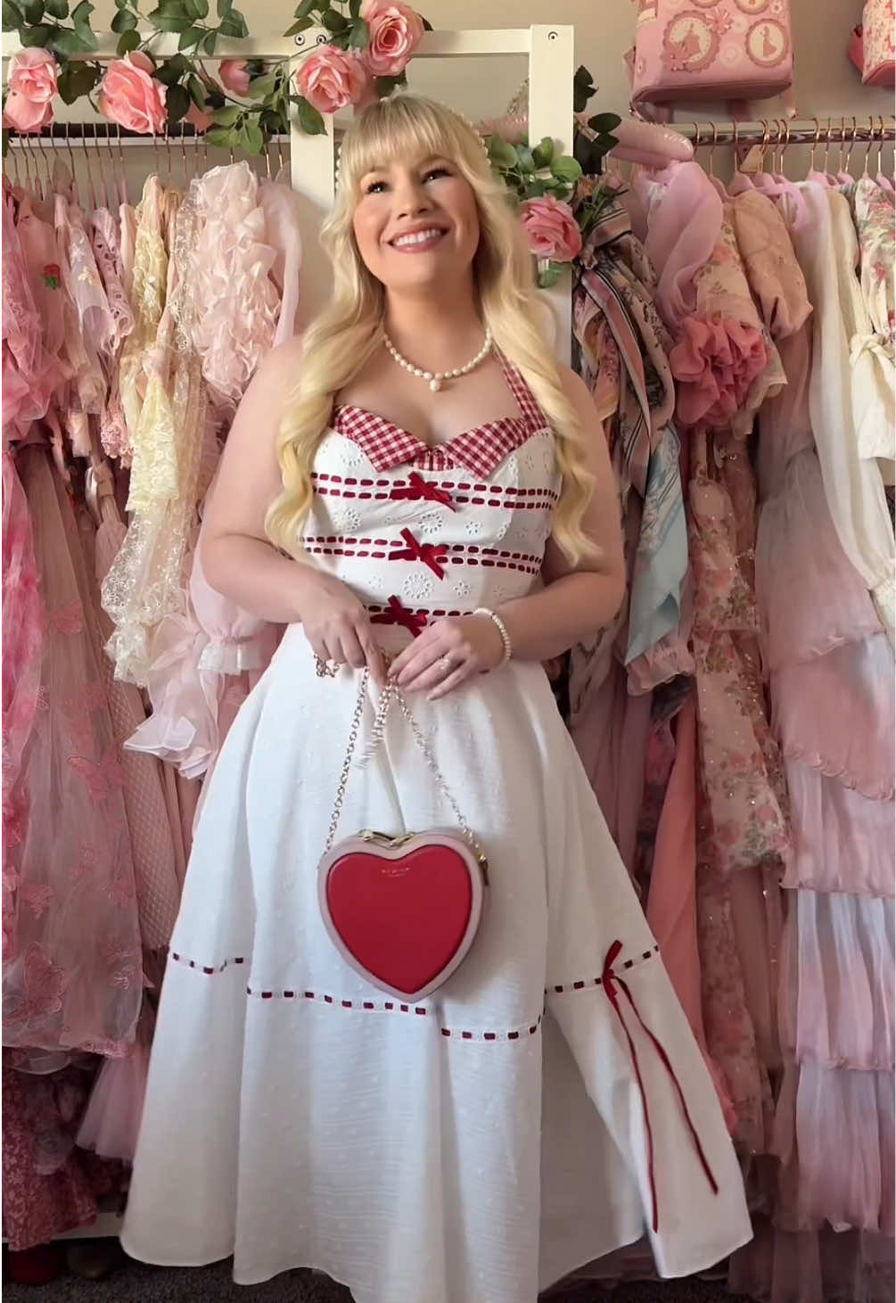 TikTok post by @lizzieinlace for LaceMade. Caption reads: [...] SUMMER DRESSES featuring @LaceMade ☀️ Which....
