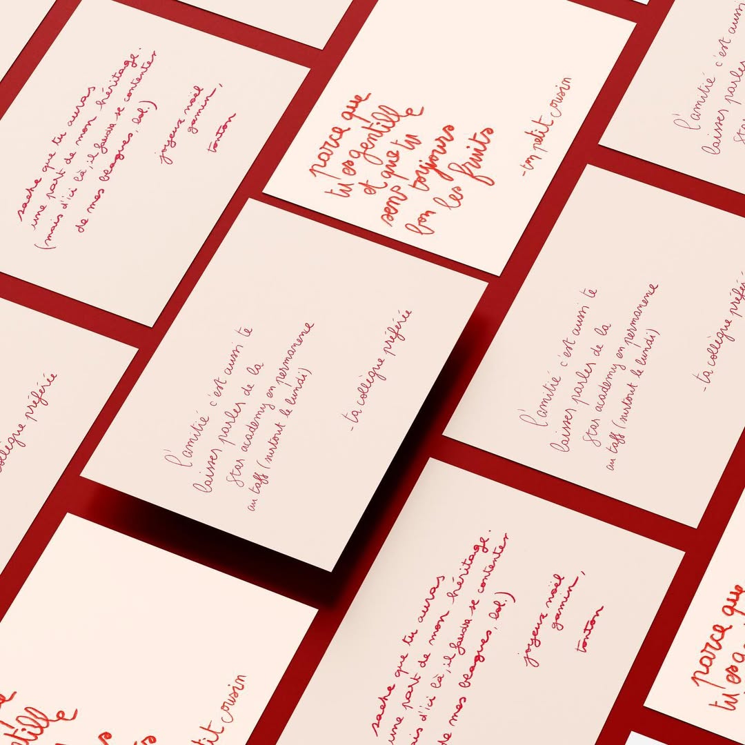 Instagram post by @jecrisparfois for Pilot Pen France. Caption reads: comment dites-vous je t’aime, vous ? ❤️‍🩹

avec....