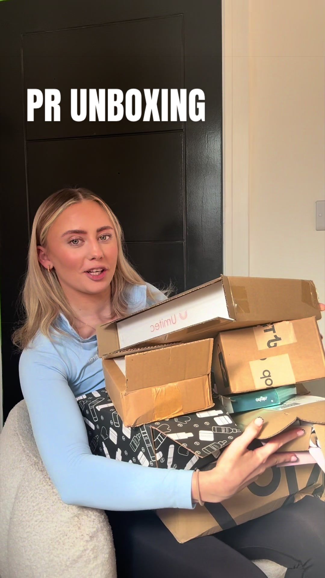 TikTok post by @rebeccahughes6 for Umitec. Caption reads: [...] @BellaVitashop @@Revive Collagen @Umitec....