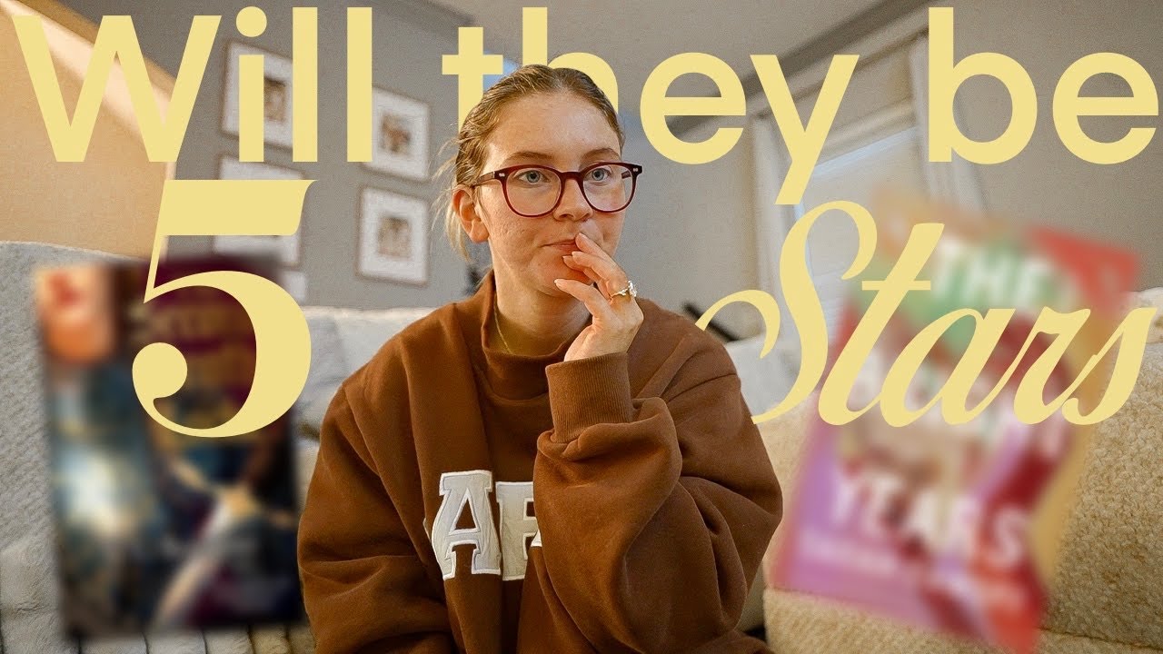 YouTube post by @whatsdesreading for BookoftheMonth. Caption reads: Will these books be a five star...