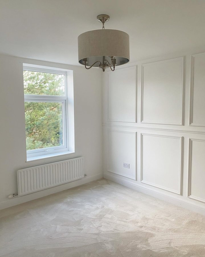 Instagram post by @homewithkat_ for Arista Living. Caption reads: B E D  D A Y tomorrow! 🤍🙌🏼 Our bed has been sat....