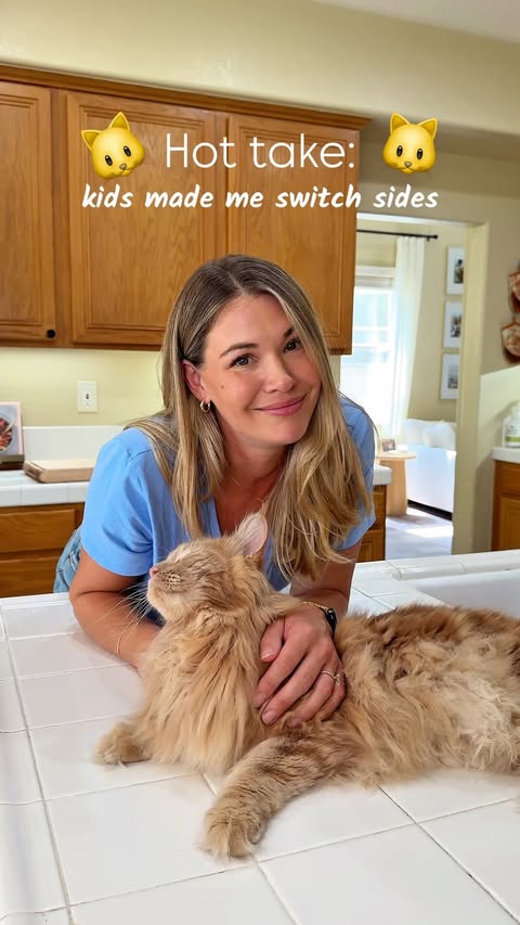 Instagram post by @coachkrystal_ for Litter-Robot by Whisker. Caption reads: Unpopular opinion: motherhood made me a cat....