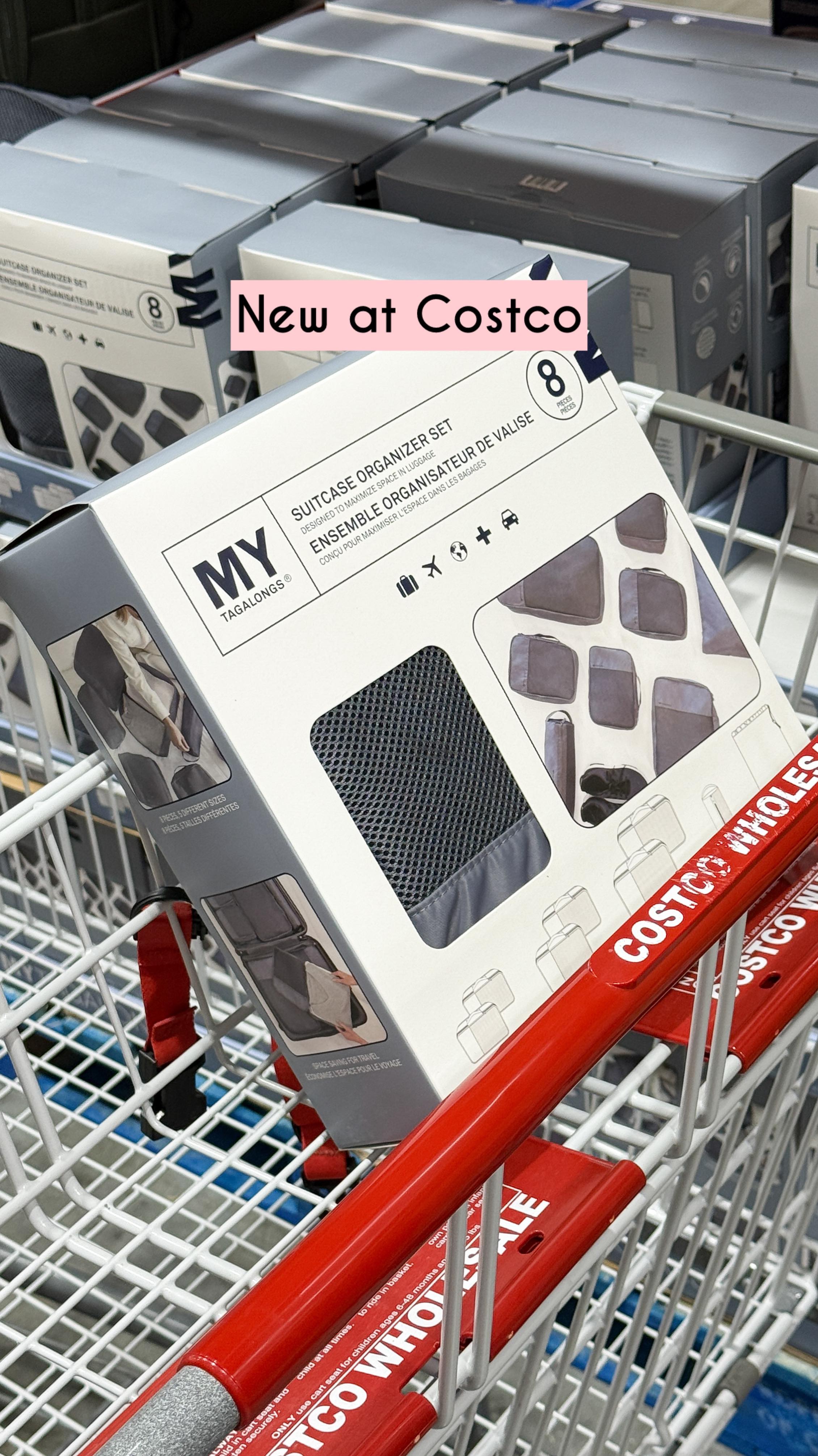 Instagram post by @costcoaisles for MYTAGALONGS. Caption reads: Just in time for your summer vacation,....