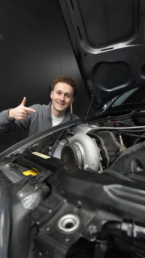 Instagram post by @f87maxxi for eBay Motors. Caption reads: Step one: get your hands on a used E46. Step two:....