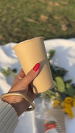 Instagram post by @magdamamulashvili for EcoSoul. Caption reads: [...] eco-friendly cups today.🤩🫶 Thank you....