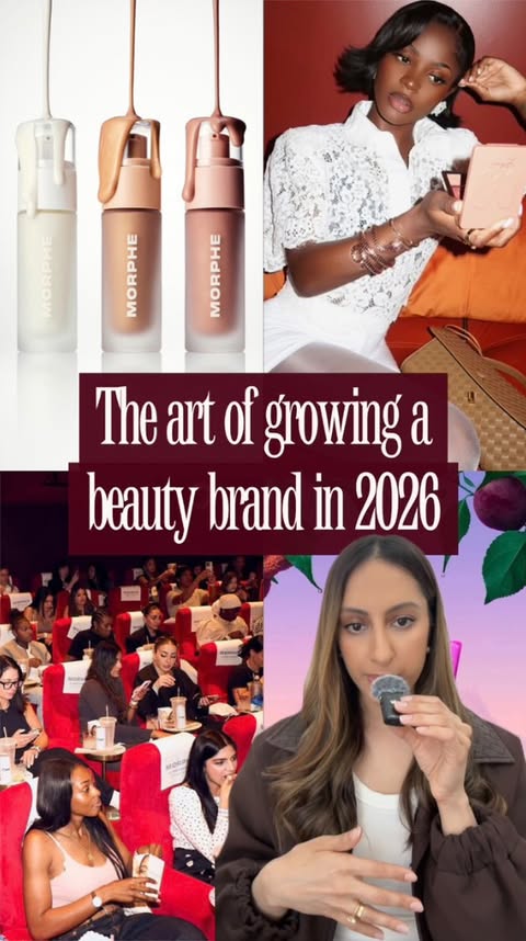 Instagram post by @ashi.branding for Morphe. Caption reads: Is this the next e.l.f.? Morphe is building for....