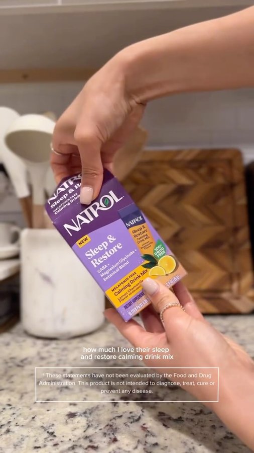 Instagram post by @stephinguyen for Natrol. Caption reads: [...] and when I finish my night night with....