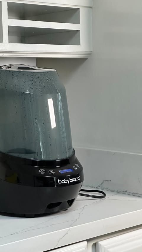 Instagram post by @lovereesie for Baby Brezza. Caption reads: [...]  #mybrezzamoments @babybrezza.