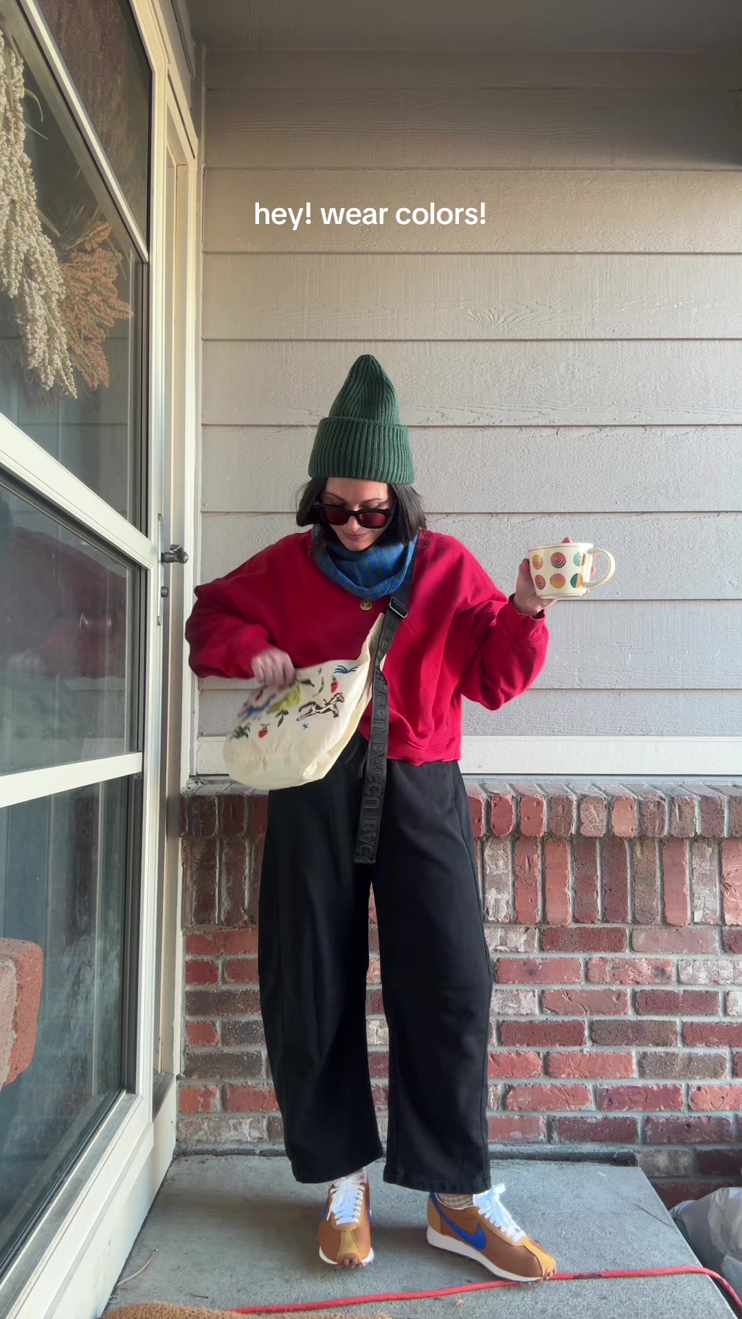 TikTok post by @mmotherem for BAGGU. Caption reads: [...] . . @Gap @Free People @Nike @BAGGU....