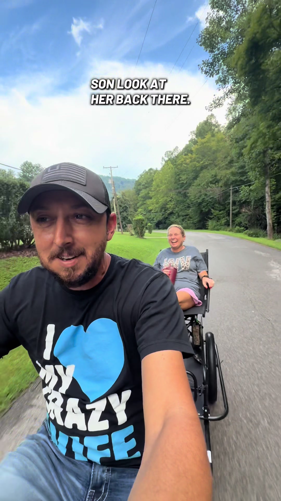 TikTok post by @chewbird_wv for VEVOR US. Caption reads: This Vevor cart is awesome!!! #vevor @Big iron....