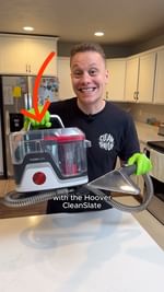 Instagram post by @cleanthatup for Hoover Vacuums. Caption reads: If you’ve been with me for a while, you know I....
