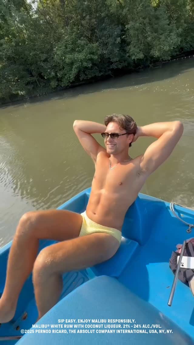 Instagram post by @caseyogorman for Malibu Drinks. Caption reads: The weather isn’t the only thing causing a....