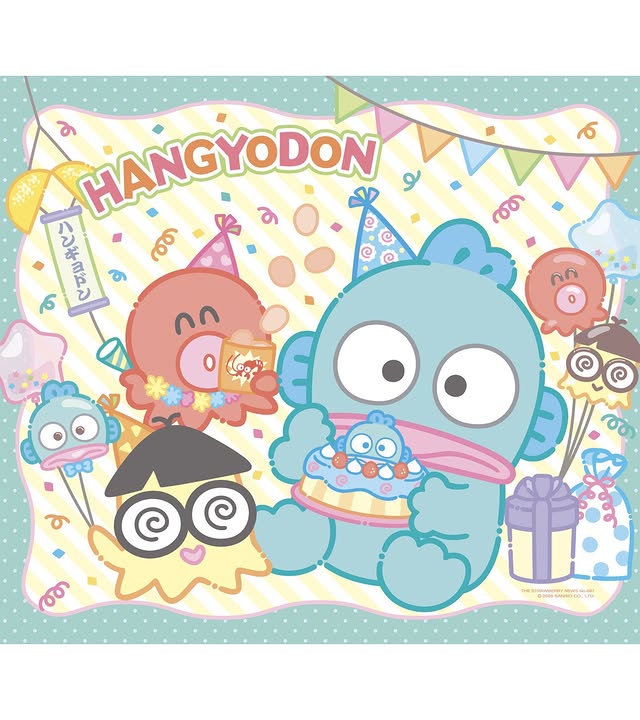 Instagram post by @hngdn_goods for Sanrio. Caption reads: [...] #ハンギョドン好きと繋がりたい #ハンギョドンのいる生活 #サンリオ #sanrio....
