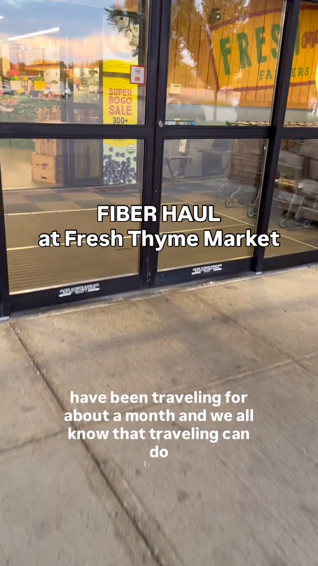 Instagram post by @ericafitlove for Fresh Thyme. Caption reads: What’s the first thing you grab when your gut’s....