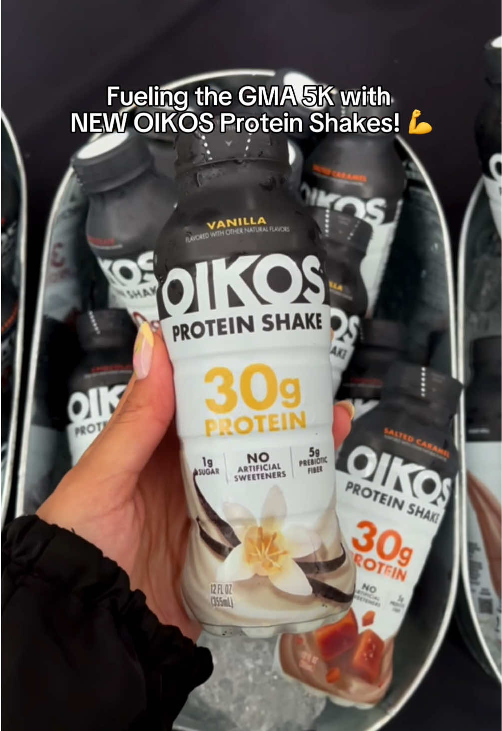 TikTok post by @oikos for Good Morning America. Caption reads: [...] were a proud sponsor of the @Good Morning....