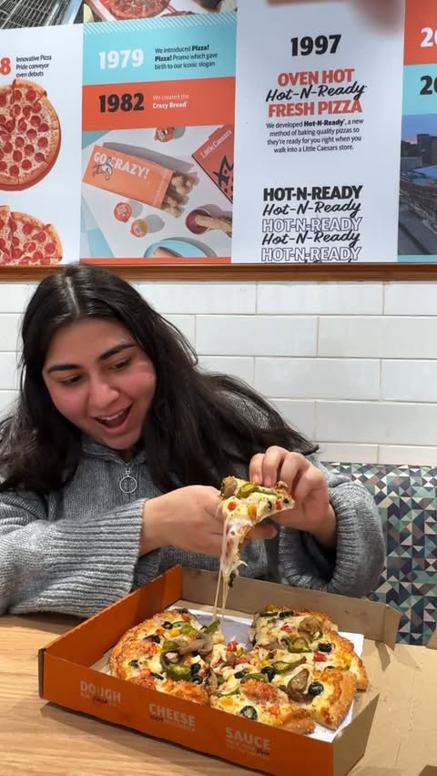 Instagram post by @bearbelliedfoodies for Little Caesars. Caption reads: Items at just ₹9? 
Well don’t miss it out!....