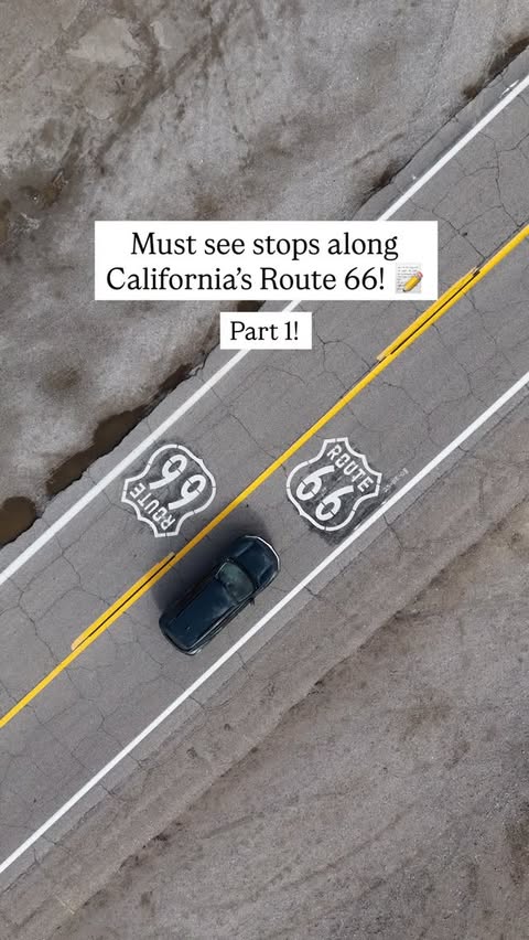 Instagram post by @thewanderdiary for Visit California. Caption reads: [...] if you’re planning a Route 66....