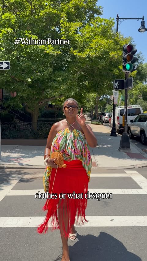 Instagram post by @jones_tiara for Walmart. Caption reads: #Walmartpartner Style isn’t about the cost of the....