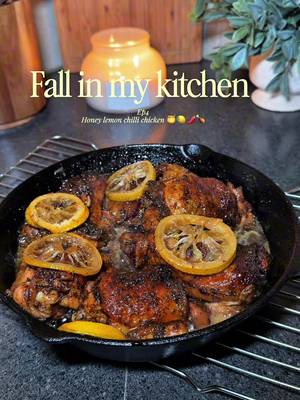 TikTok post by @thegambianchild for Mike's Hot Honey. Caption reads: Welcome to Fall In My Kitchen. 🍂🤍 Episode4 :....