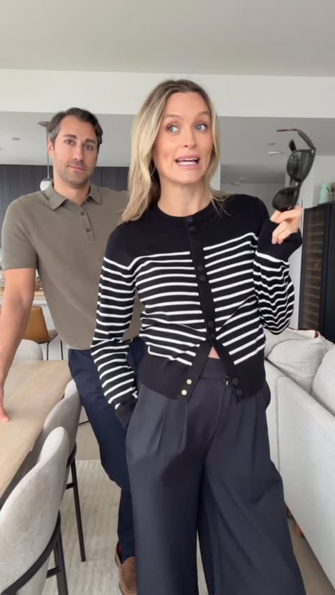 Instagram post by @juliamcguire for Rhone. Caption reads: [...] uniform for meetings into date nights.....