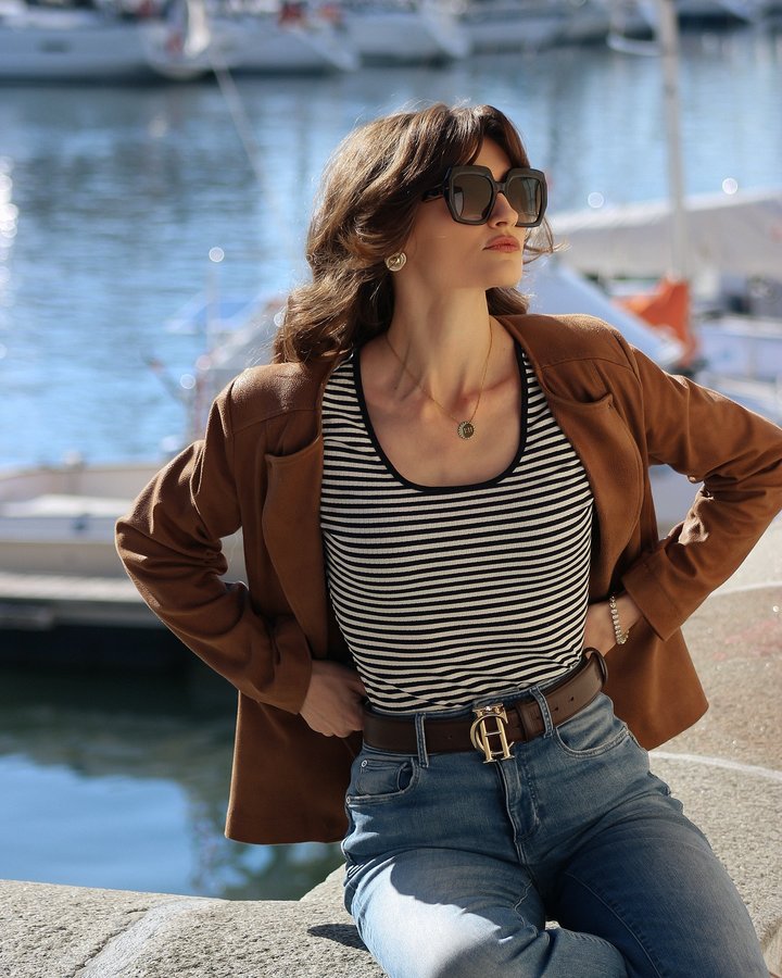 Instagram post by @minakshi.mahta for Nice Cream London. Caption reads: [...] wearing earrings & bracelet from....