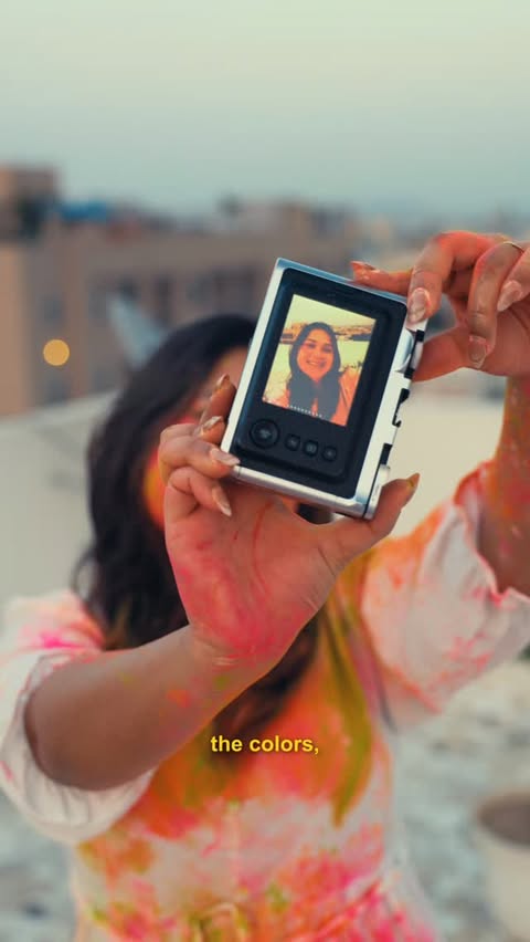 Instagram post by @yourtravellerpadosi for Instax. Caption reads: [...] 📸🎨 This year, I’m leveling up with the....