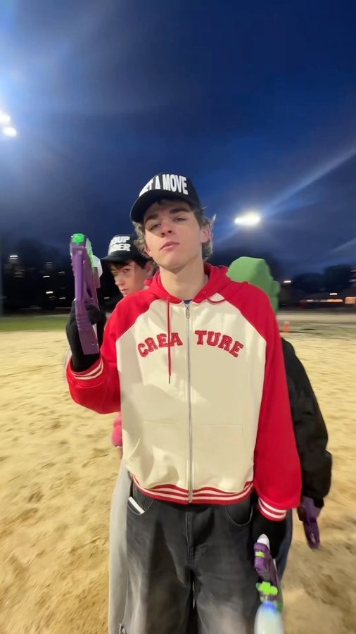 Instagram post by @maxevasion for Gel Blaster. Caption reads: Bust A Move X #GelBlaster #Sponsored available at....