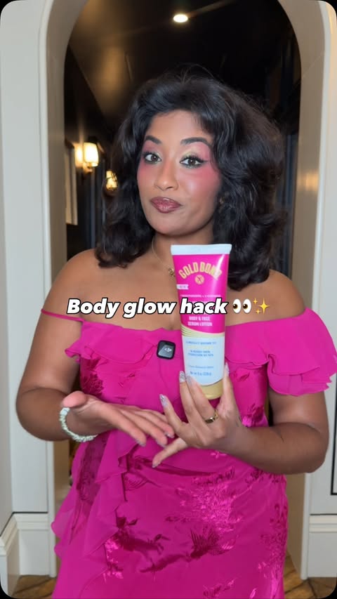Instagram post by @monica.raviii for GOLD BOND. Caption reads: #GoldBondPartner Day 1 of making my body the [...].