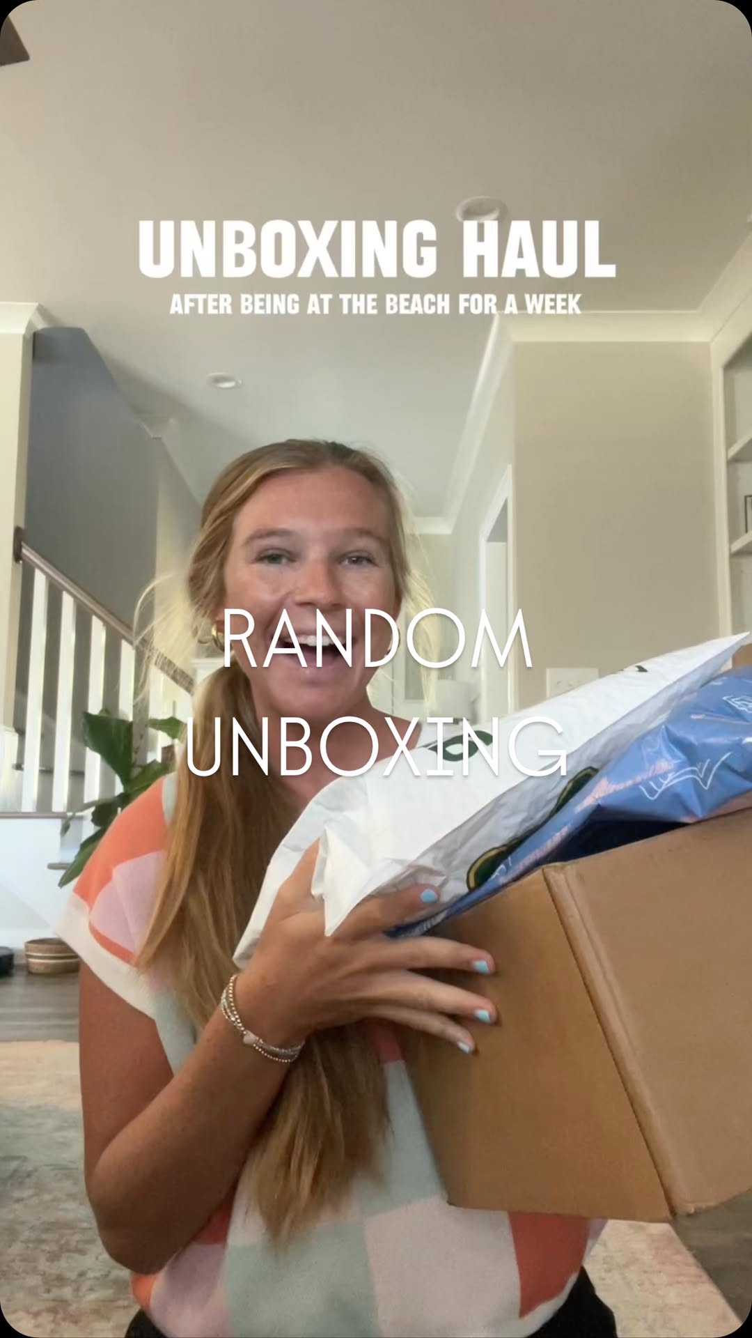 Instagram post by @lifewlittlelearners for TULA. Caption reads: Unboxing haul from when I was on vacay 🛍️📦🤍🌊....