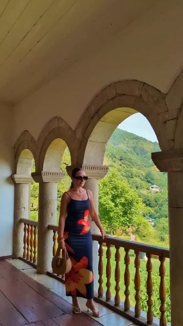 Instagram post by @ketikochuashvili for DRESSIN. Caption reads: 🧡
Dress from @dressinsocial.