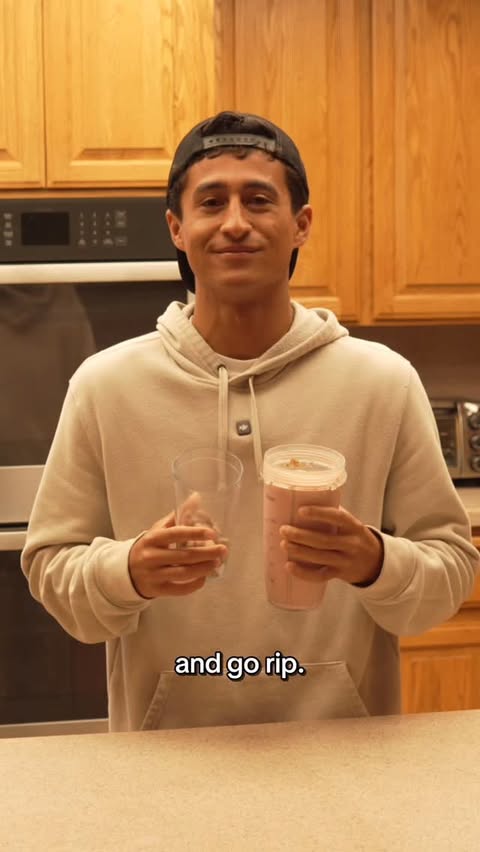 Instagram post by @thatsurfguy_ for California Almonds. Caption reads: [...] Spoiler alert: almond milk and....