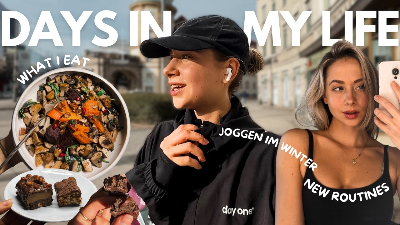 YouTube post by @AnnRahel for Fayn. Caption reads: Im Winter joggen, neue Routinen & what I eat -....