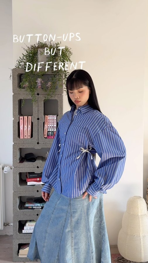 Instagram post by an influencer for Gap. Caption reads: teamed up with @gap to show you my fav button-up....