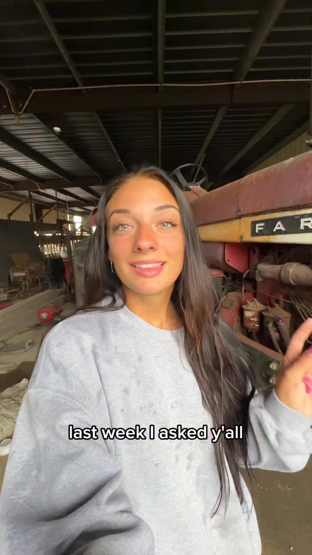 Instagram post by @thefarmergrayce for Shell Rotella. Caption reads: #Sponsored Vote for your favorite tractor in the....