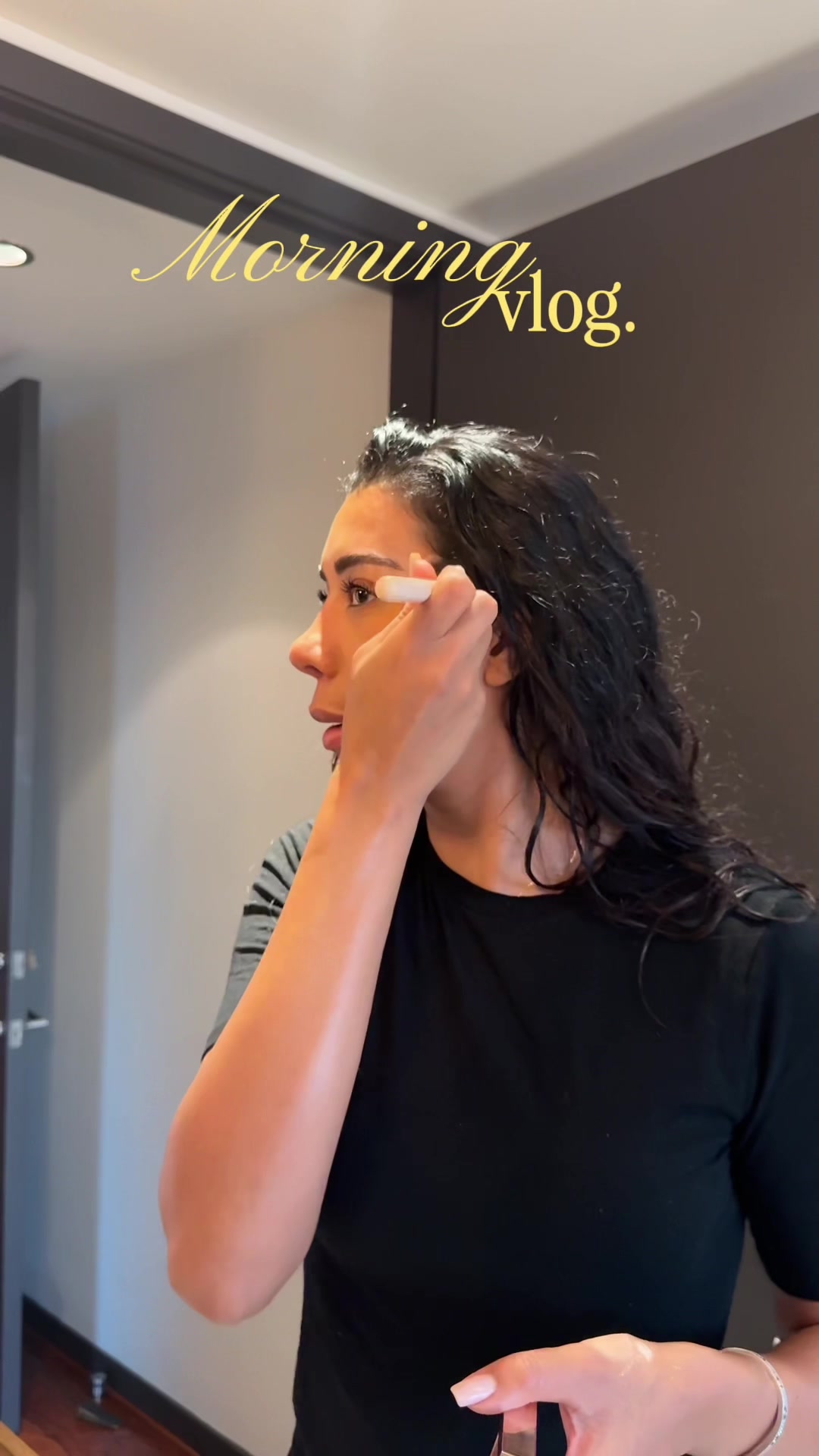 TikTok post by @saharkhorramm for Bobbi Brown Cosmetics. Caption reads: You ever feel like you’ve had the longest day and....