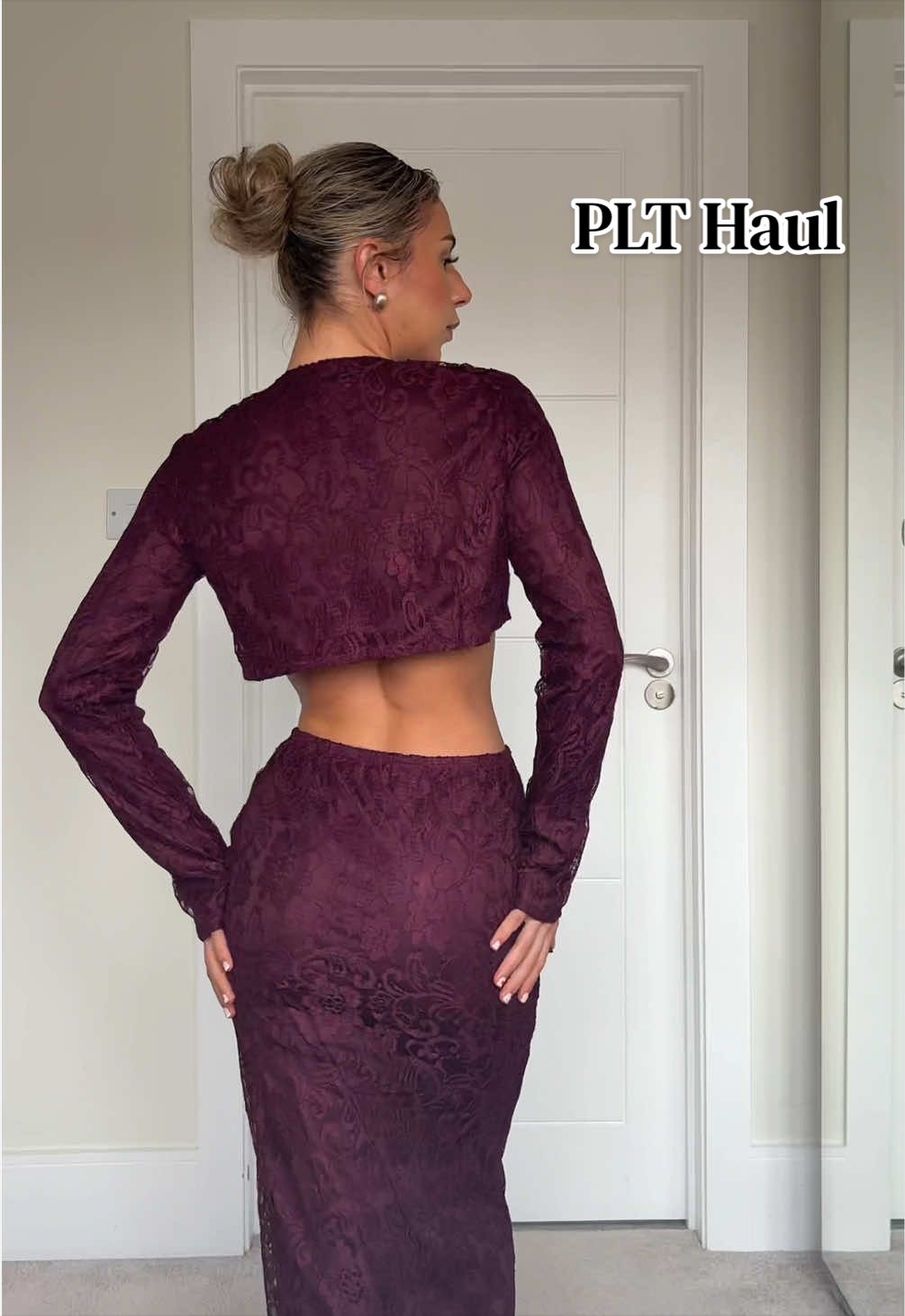 TikTok post by @abibabex for PrettyLittleThing. Caption reads: @prettylittlething 💗 your fave chatty shopaholic....