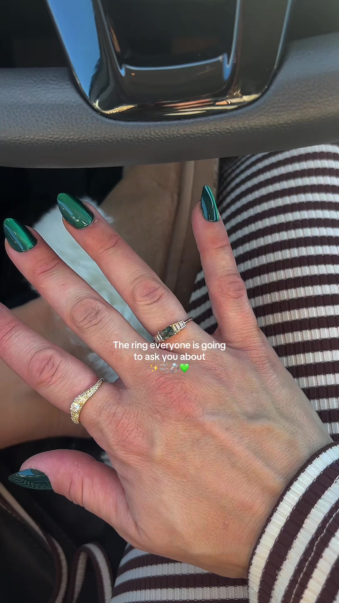 TikTok post by @beccaboogirly for Caitlyn Minimalist. Caption reads: [...] 🥹🫧✨💍 i love everything @Caitlyn....