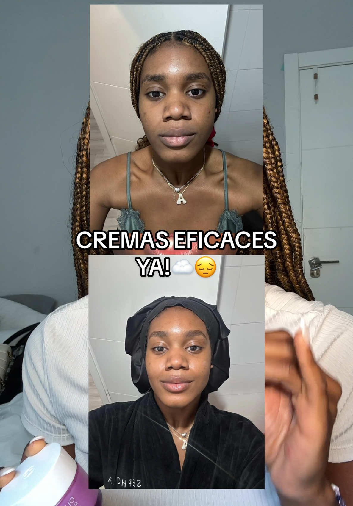 TikTok post by @annaayorinde1 for OLEHENRIKSEN. Caption reads: [...] la mejor opción, y el mejor combo!....