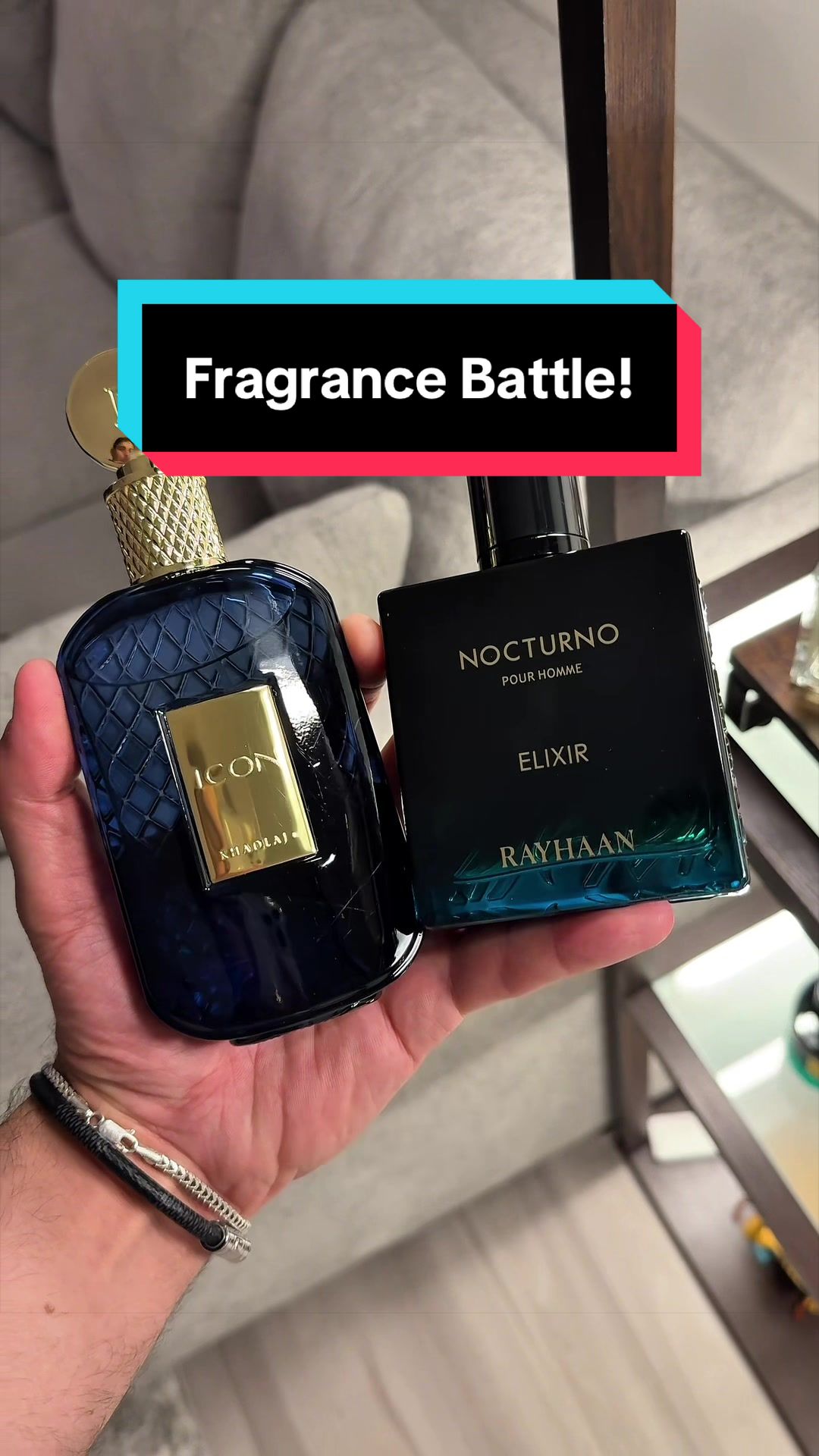 TikTok post by @sbfragrances for Beauty House. Caption reads: [...] @Rayhaan Perfumes @Khadlaj Perfumes....