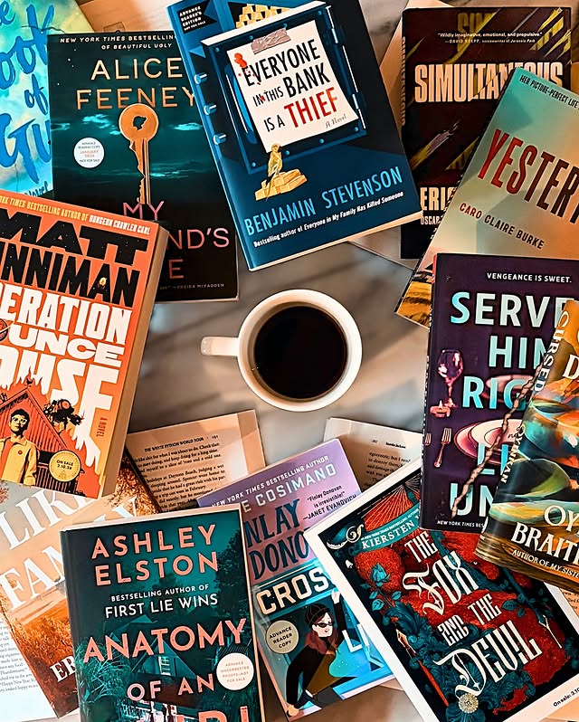 Instagram post by @jordys.book.club for Mariner Books. Caption reads: …happy Tuesday, book friends. It’s a lighter week....