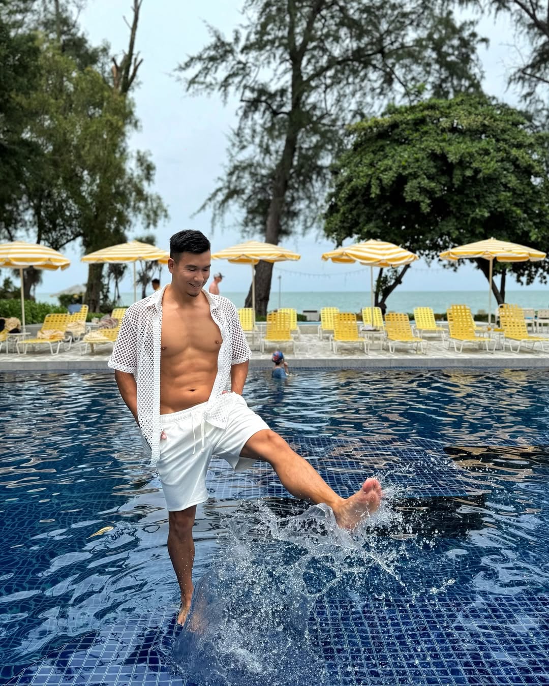 Instagram post by @sklow for The Gay Passport. Caption reads: 💛 R E T R E A T 💛

📍 @thestandardhuahin 
📸....