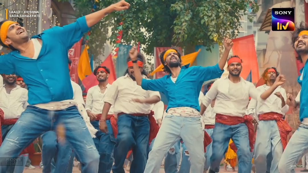 Instagram post by @laalothefilm.official for Sony LIV. Caption reads: [...] March, in Hindi and Gujarati, only on Sony....