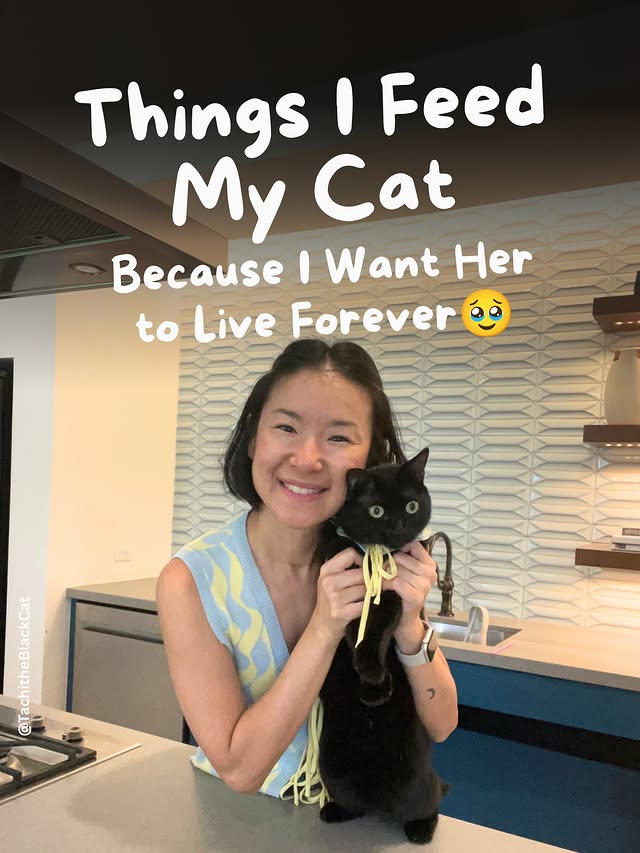 Instagram post by @tachitheblackcat for Fera Pets. Caption reads: While I can’t make her live forever, I can make....